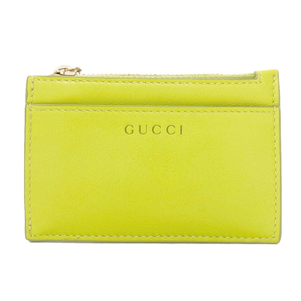 Gucci 828174 Bamboo Coin Case Leather Women's GUCCI